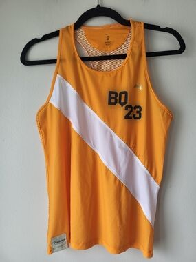 Tracksmith Orange Running Boston Marathon Qualifier Singlet